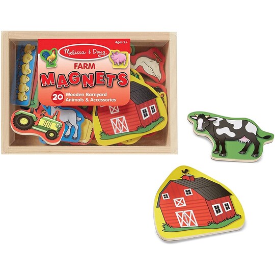 Melissa Doug 20 Wooden Farm Magnets in a Box Michaels